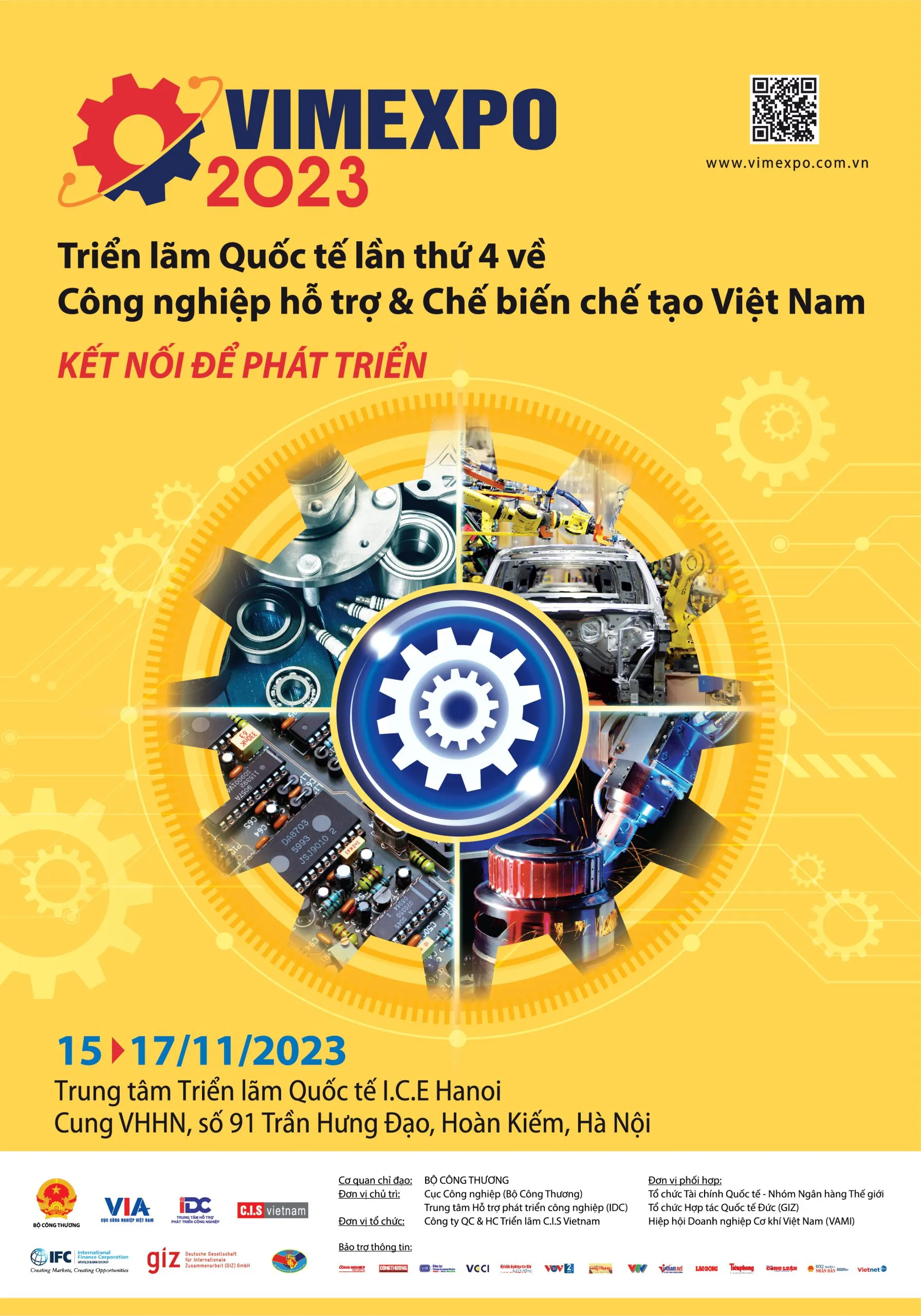 VIMEXPO 2023 – TRIỂN LÃM QUỐC TẾ LẦN THỨ 4 VỀ CÔNG NGHIỆP HỖ TRỢ & CHẾ BIẾN CHẾ TẠO VIỆT NAM
