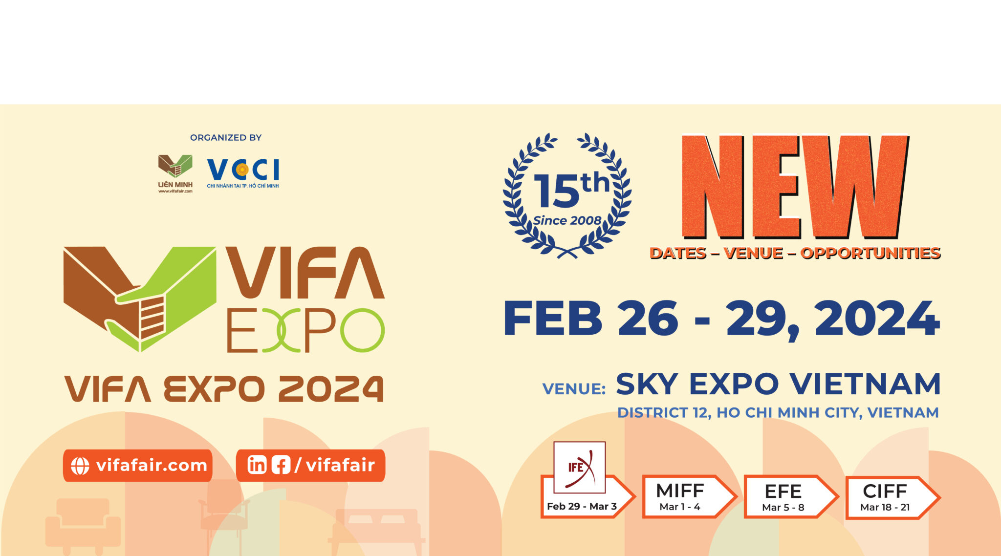 VIFA EXPO 2024 – Hội chợ Quốc Tế Đồ Gỗ và Mỹ nghệ xuất khẩu Việt Nam