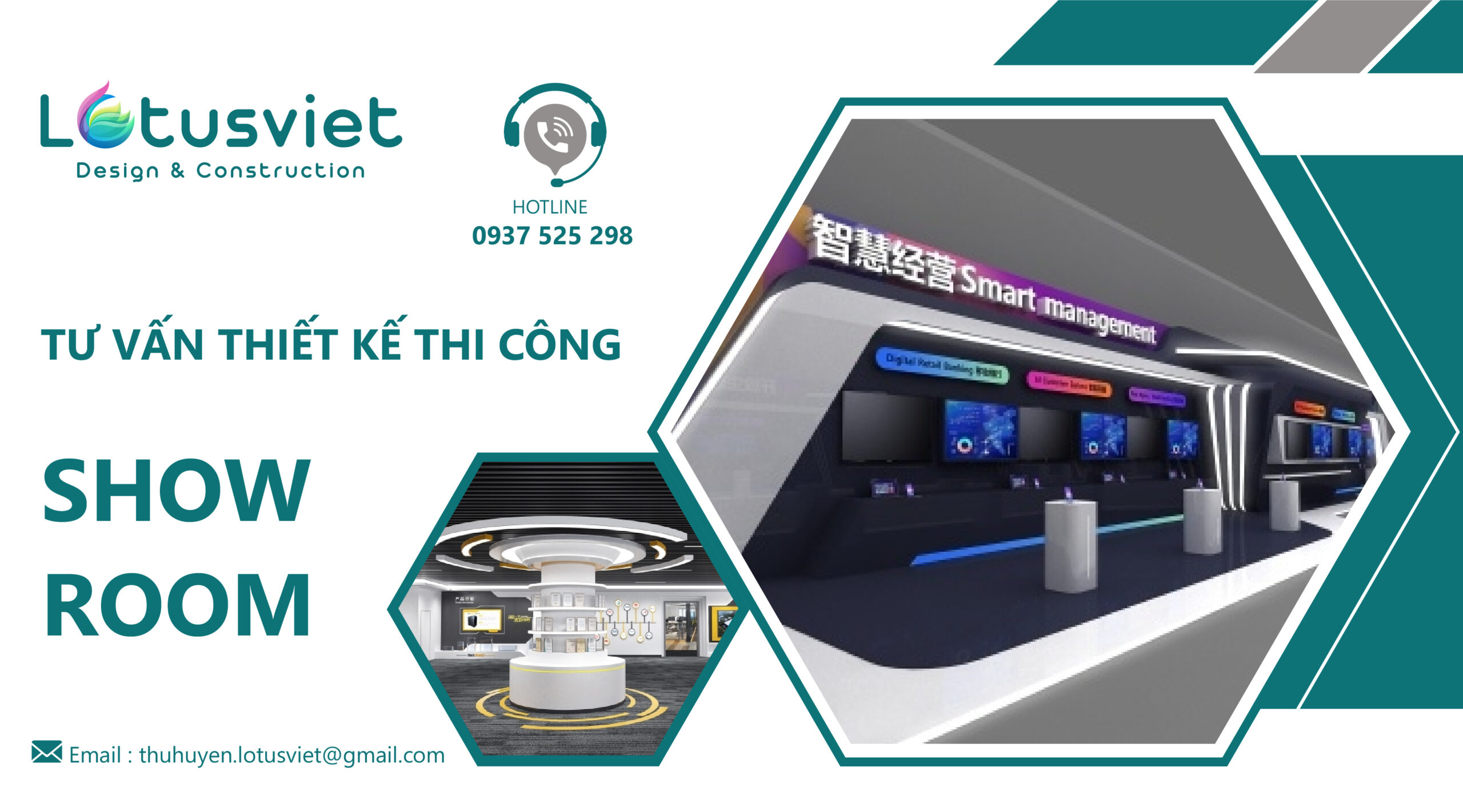 Lưu ý khi thiết kế thi công showroom