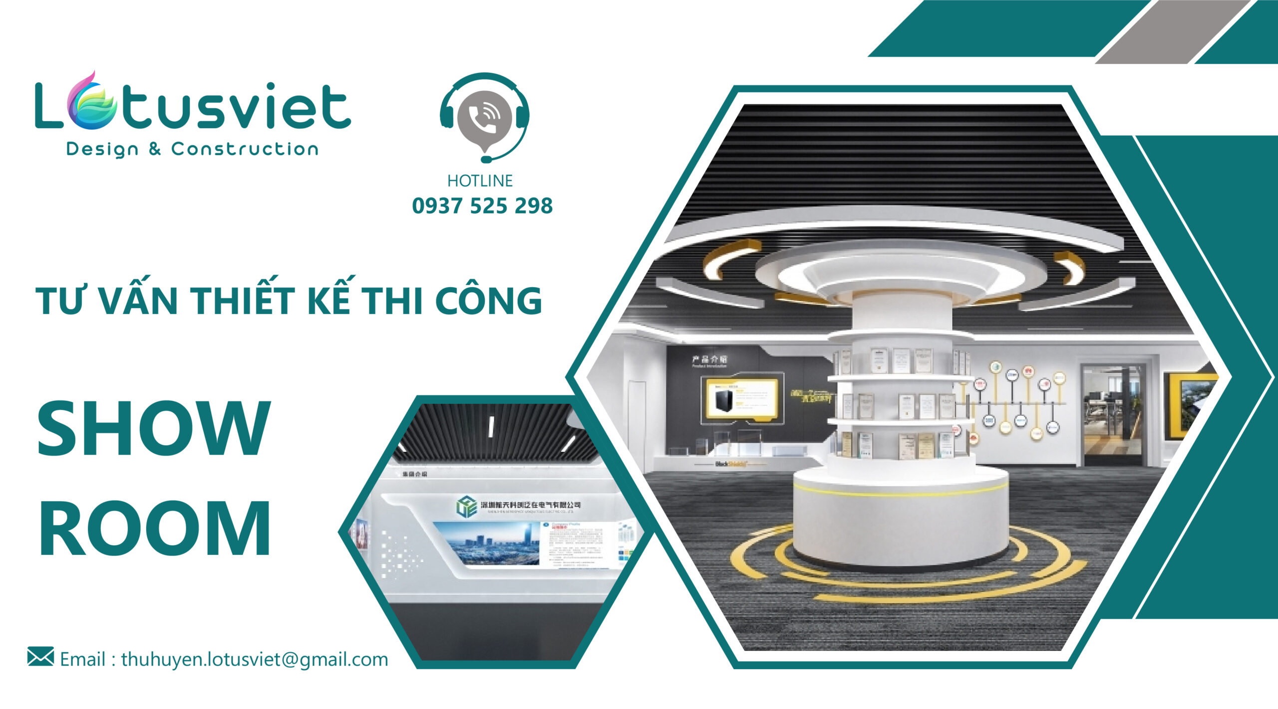 Lưu ý khi thiết kế thi công showroom