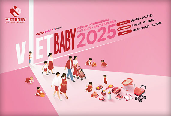 THIẾT KẾ GIAN HÀNG TRIỂN LÃM QUỐC TẾ SẢN PHẨM CHO MẸ BẦU, MẸ & TRẺ EM VIETBABY FAIR 2025
