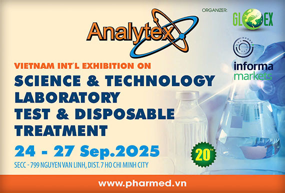 ANALYTEX VIỆT NAM 2025 – TRIỂN LÃM QUỐC TẾ KHOA HỌC CÔNG NGHỆ PHÒNG THÍ NGHIỆM, THỬ NGHIỆM VÀ XỬ LÝ DÙNG MỘT LẦN