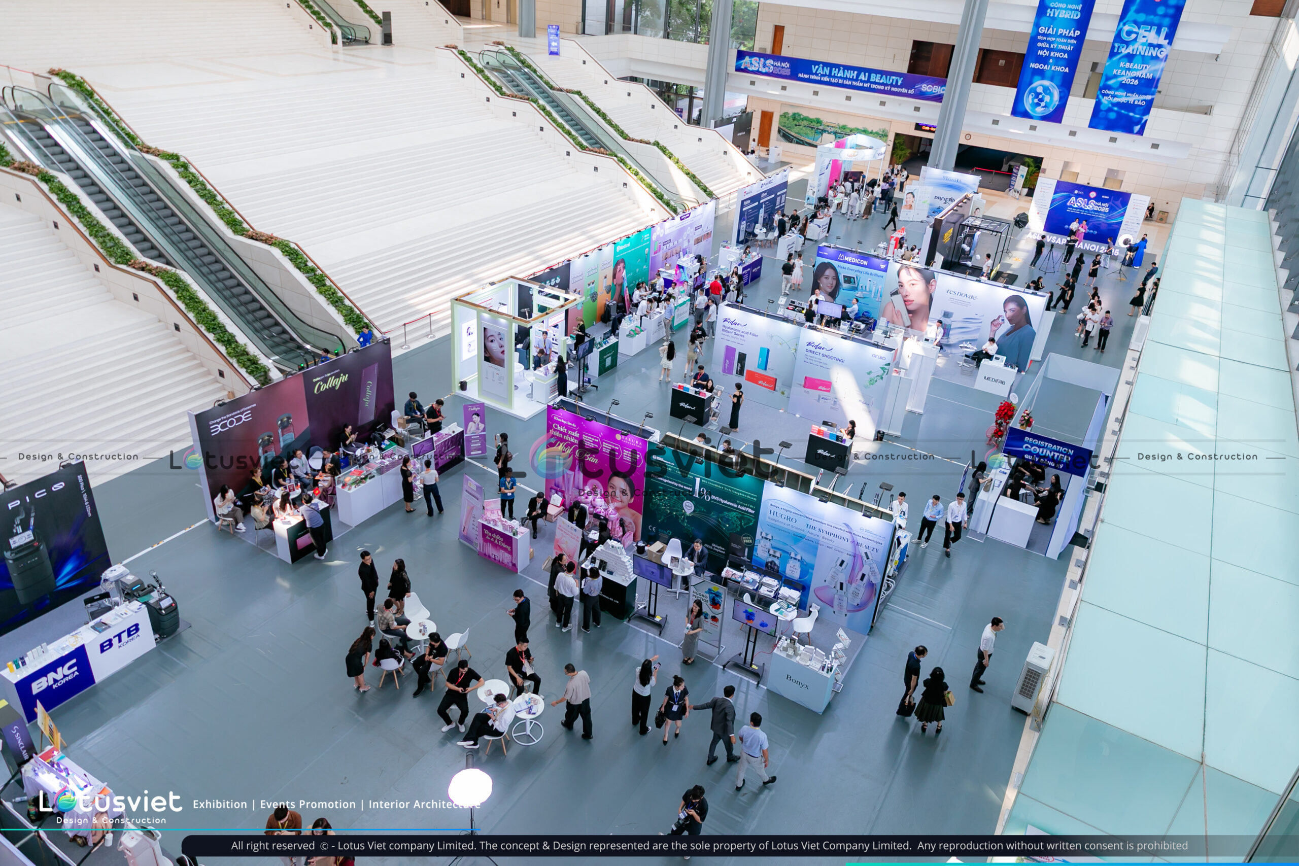 Thiết Kế, Thi Công Gian Hàng Triển Lãm Chuyên Nghiệp –  tại ASLS – VSAPS Hà Nội