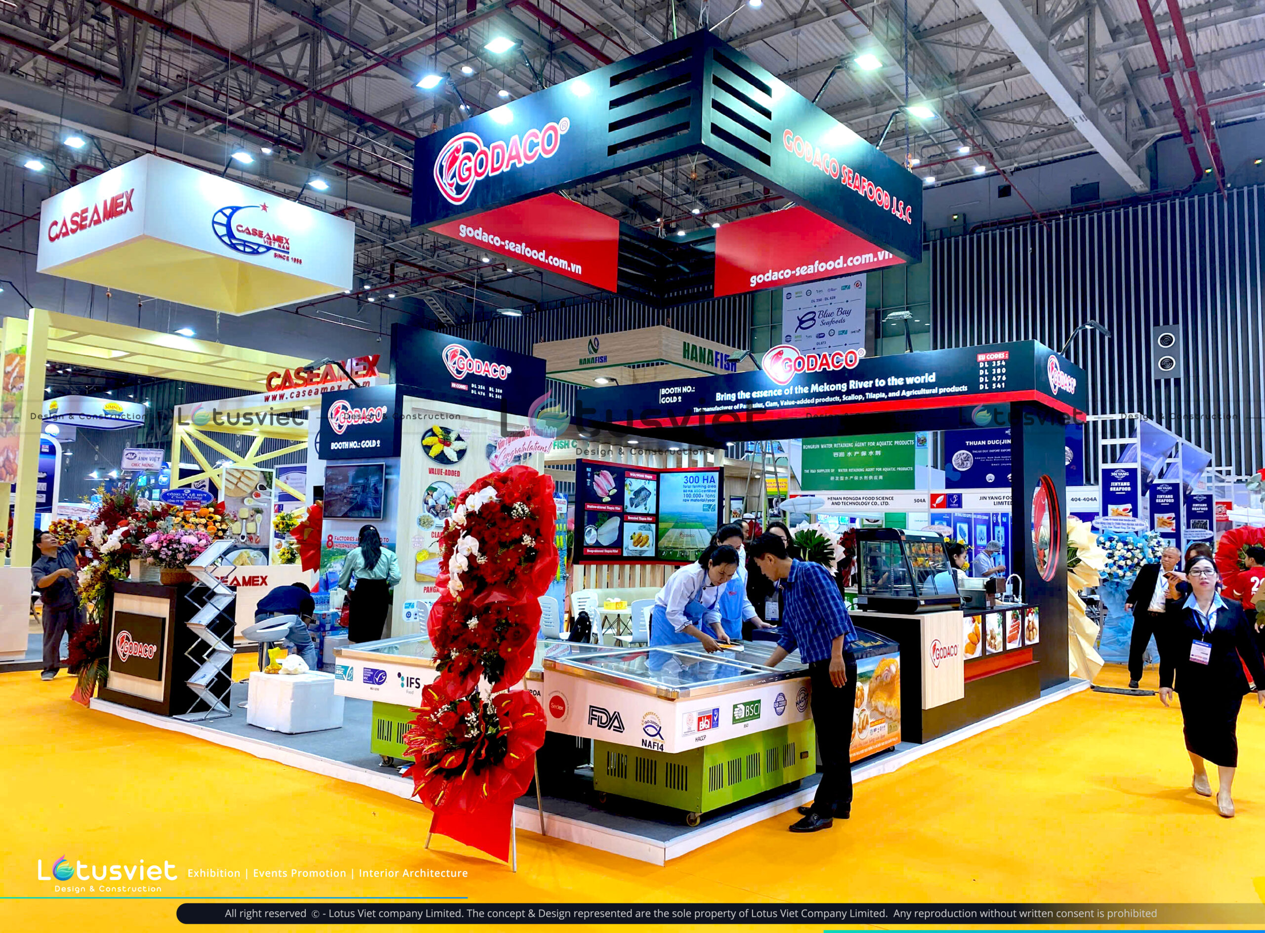 Thiết Kế, Thi Công Gian Hàng GODACO Tại Hội Chợ VIETFISH 2025